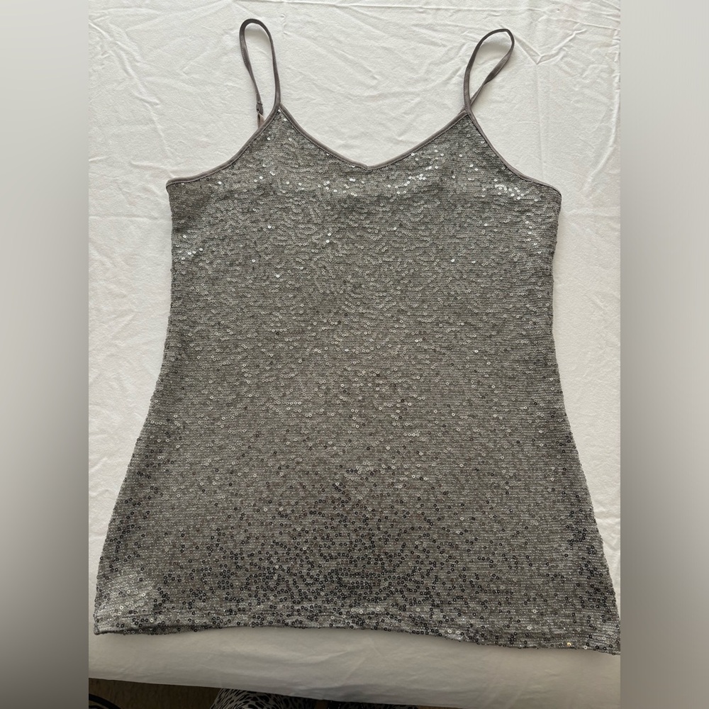 Express sequin camisole. Worn once. Looks new.